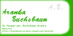 aranka buchsbaum business card